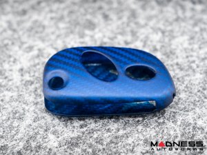 Maserati Granturismo Key Fob Cover - Carbon Fiber (2005 - 2017) - Matte Blue Maserati Granturismo Key Fob Cover - Carbon Fiber (2005 - 2017) - Matte Blue